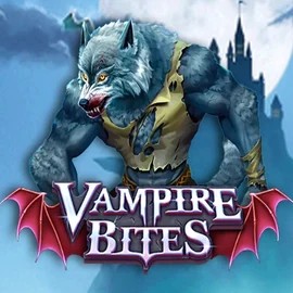 Vampire Bites online game logo by Amusnet Interactive on casoolaa.es
